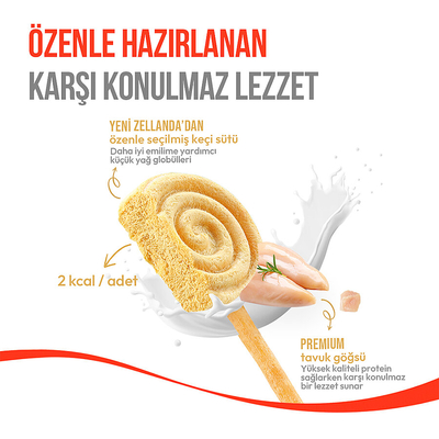 Wanpy Köpekler İçin Dondurularak Kurutulmuş Swirlpop – Balkabaklı - 6 g*10'lu - Thumbnail
