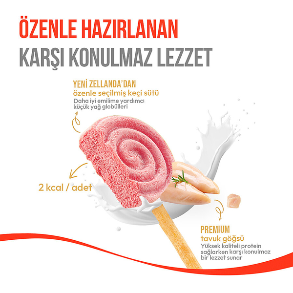 Wanpy Köpekler İçin Dondurularak Kurutulmuş Swirlpop – Yaban Mersinli - 6 g*10'lu