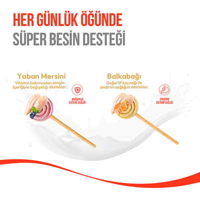 Wanpy Köpekler İçin Dondurularak Kurutulmuş Swirlpop – Yaban Mersinli - 6 g*10'lu - Thumbnail
