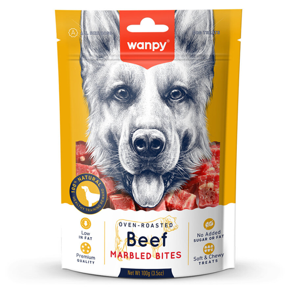 Wanpy Marbled Köpek Ödül Et Parçaları 100 g