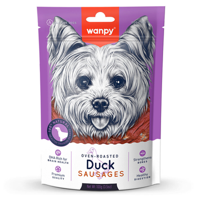 Wanpy - Wanpy Ördek Etli Sosis 100 gr SA-02H Köpek Ödülü