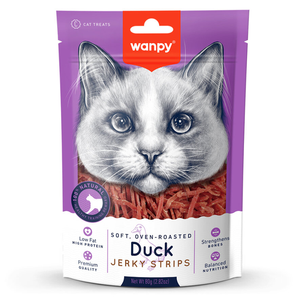 Wanpy Gerçek Ördek Fileto 80 gr DA-02S-01 Yumuşak Kedi Ödülü