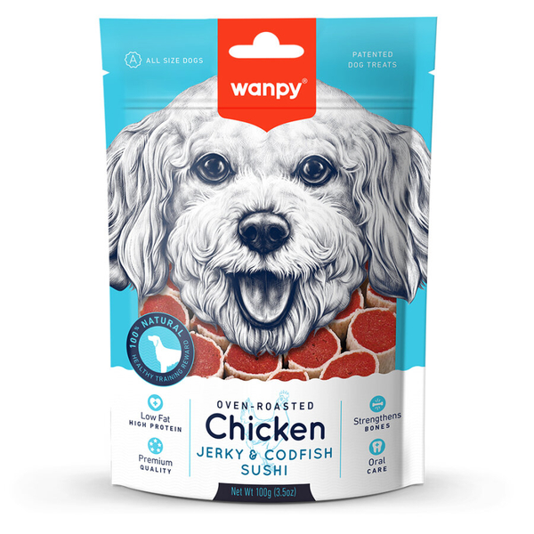 Wanpy Tavuklu&Morina Balıklı 100 gr CC-02 Köpek Ödülü