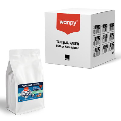 Wanpy Tahılsız Kuzulu Yetişkin Köpek Maması 500 gr - 24 Adet