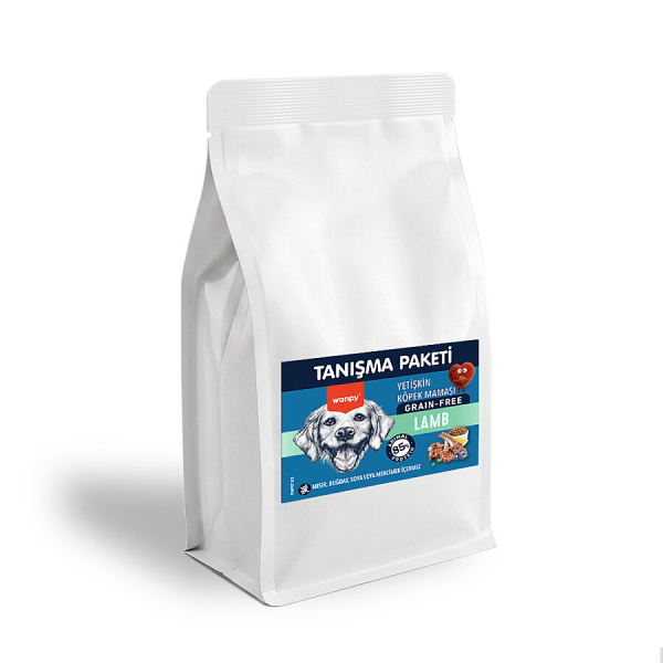 Wanpy Tahılsız Kuzulu Yetişkin Köpek Maması 500 gr - 24 Adet - 2