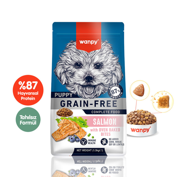 Wanpy Tahılsız Somonlu Yavru Köpek Maması 1,5 kg