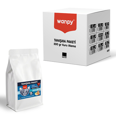 Wanpy - Wanpy Tahılsız Tavuklu Yavru Kedi Maması 500 gr - 24 Adet