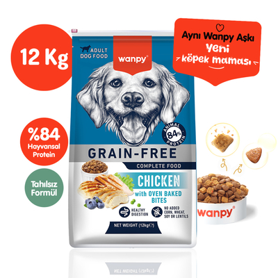 Wanpy - Wanpy Tahılsız Tavuklu Yetişkin Köpek Maması 12 kg