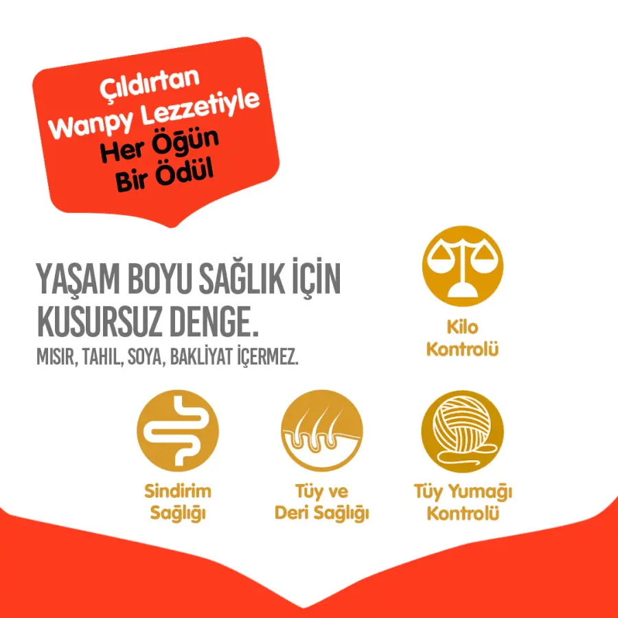 Wanpy Tahılsız Ton Balıklı Yetişkin Kedi Maması 8 kg - Thumbnail