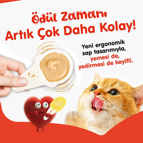 Wanpy Tavuklu 10*16 gr Kaşıklı Kedi Ödül Kreması