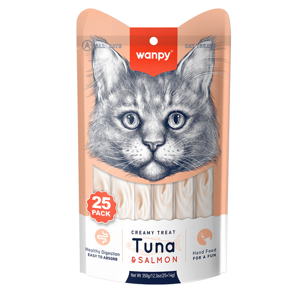 Wanpy Ton&Somon 25*14 gr Krema Kedi Ödülü RAC-052