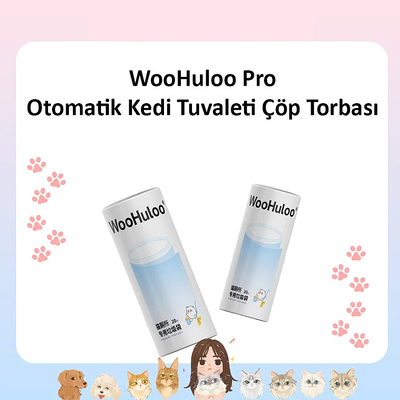 WooHuloo - WooHuloo Pro Otomatik Kedi Tuvaleti Çöp Torbası 20 Adet